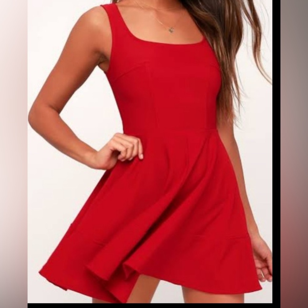 Lulu's M Home Before Daylight Red Dress